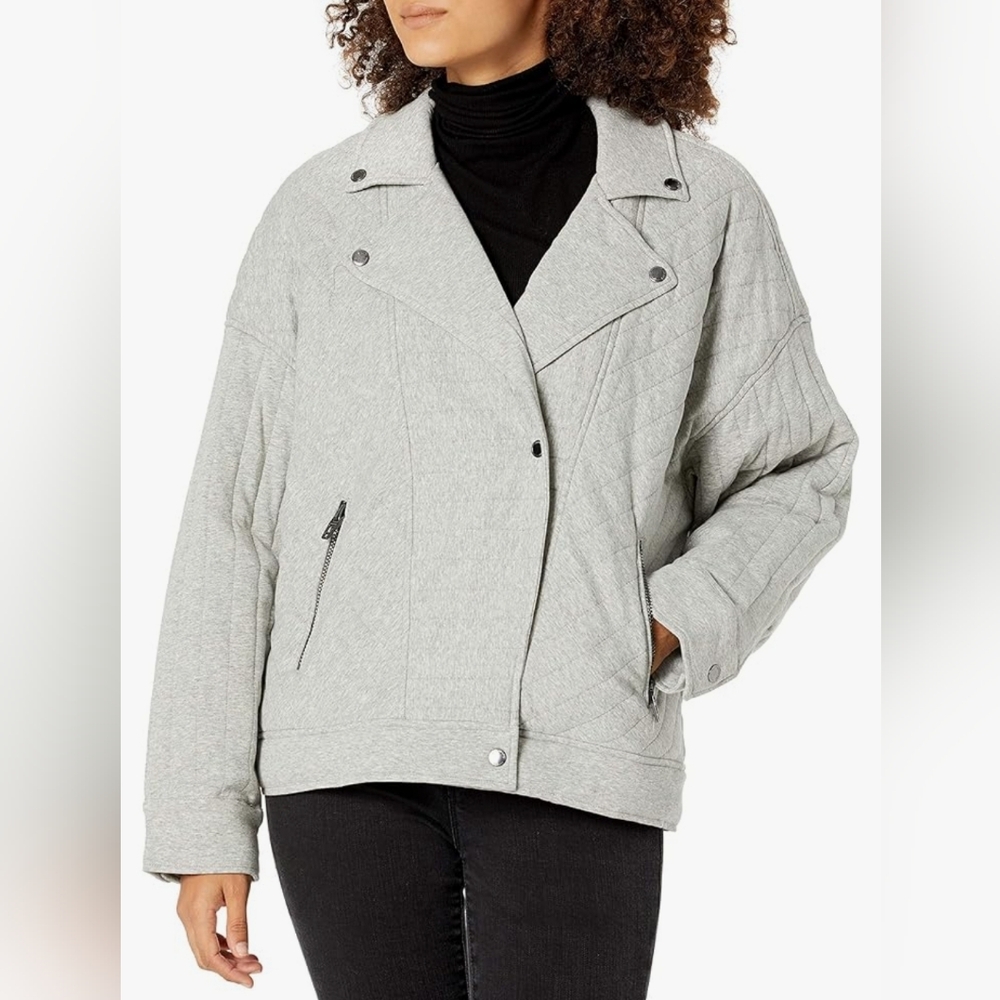 [BLANKNYC] Women's Knit Quilted Moto Jacket - Picture 2 of 4
